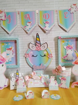 Festa em casa unicornio