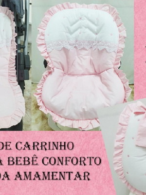 Capa de carrinho+ capa bb conforto+ almofada de amamentar