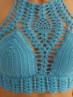 Cropped de croche