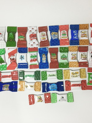 100 balas personalizadas natal