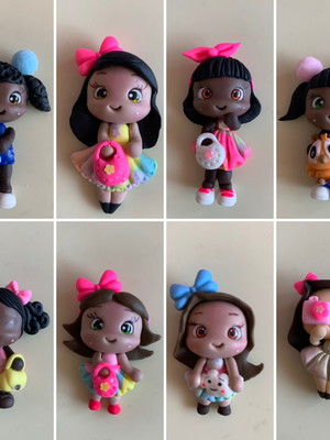 Apliques bonequinhas e princesas para laços
