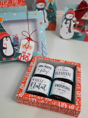 Caixa 4 brownie de natal (não acompanha doces)