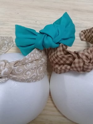 3 tiaras turbante com nó cores variadas