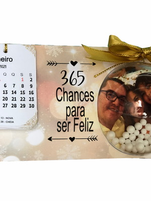 Calendário de natal personaliado com foto
