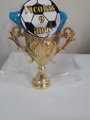 Mini troféu futebol personalizado