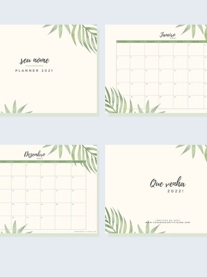 Planner mensal 2022- arte digital