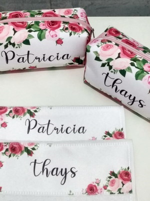 Necessaire e toalhinha com nome