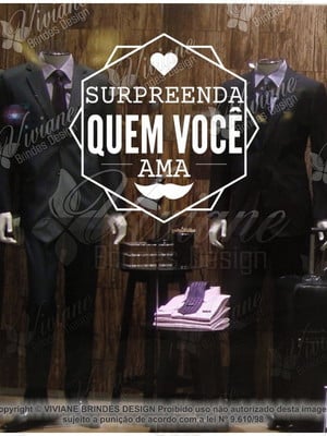 Adesivo de vitrine dia dos pais - off decoração vidros