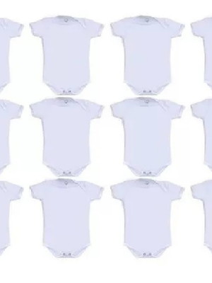 Body bebe poliéster sublimação kit 12 unidades +brinde