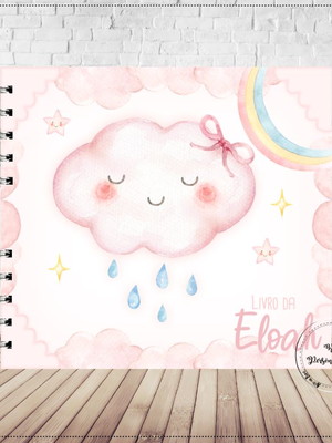 Livro do bebê chuva de amor rosa