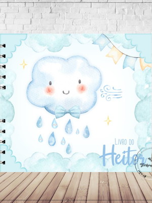 Livro do bebê chuva de amor azul