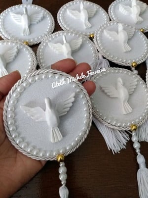 Pingente divino espírito santo/mandala batizado