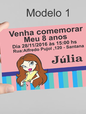 Convite 10x7 -bratz