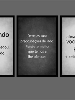 Quadro decorativo para ambientes frases