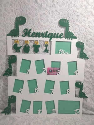 Quadro primeiro ano do bebê dinossauro