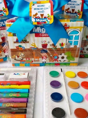 Estojo de pintura 24 itens - brinquedos