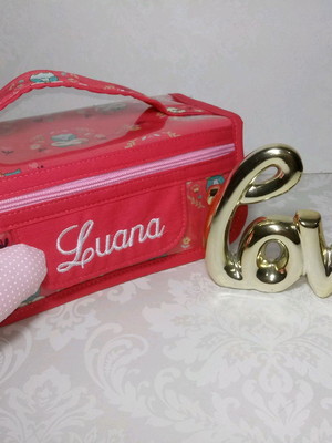 Necessaire rocambole plastificada