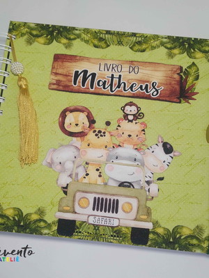 Livro do bebê - safari menino i