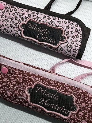 Porta talher de bolsa em tecido personalizados