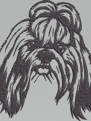 Matriz de bordado shih-tzu 5