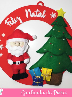 Guirlanda enfeite de porta - natal