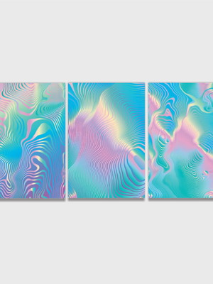 Quadros zebra de luz holográfica de unicórnio 01