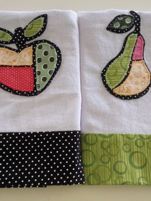 Kit pano de prato romero brito - 2 peças