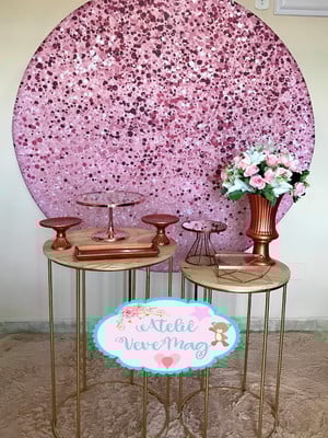 Locação/aluguel kit decoração 9 rose gold rj