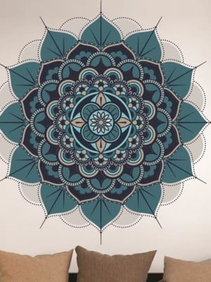 Adesivo de parede mandala de 120cm - adesivo mandala