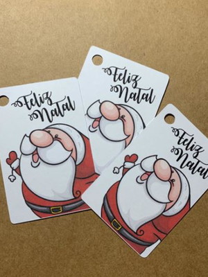 Tag feliz natal - personalizada
