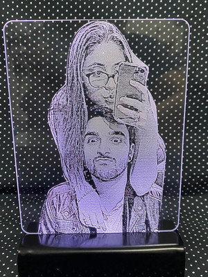 Foto luminária personalizada - foto imagem