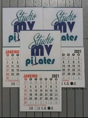 Mini calendário imã