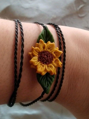 1 pulseira girassol