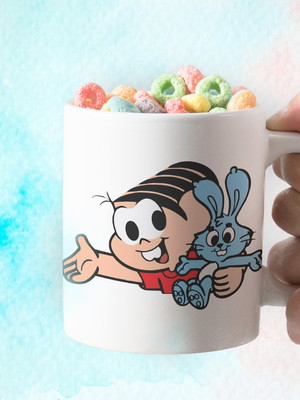Lembrancinha caneca mônica