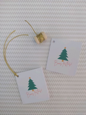 Cartão tag - natal
