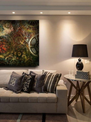 Quadro de sala viagem no tempo grande