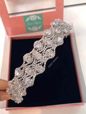 Tiara de noiva com zircônia sweet