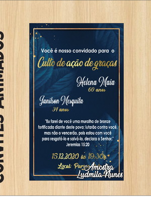 Convite adulto culto de ação de graças