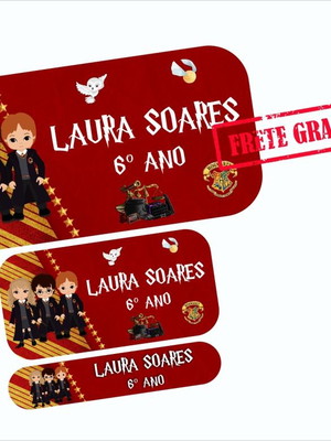 Etiquetas escolares harry potter 110un