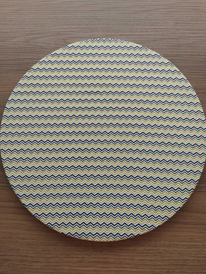 Capa de sousplat chevron