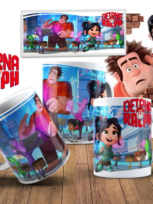 Lembrancinha caneca de polímero detona ralph