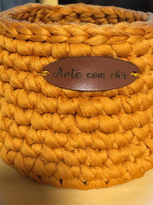 Cachepô de fio de nalha