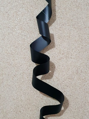 Escultura de parede abstrata - matte black