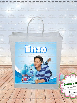 Rótulo ´para sacolinha as pistas de blue