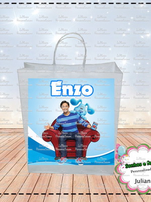 Rótulo ´para sacolinha as pistas de blue