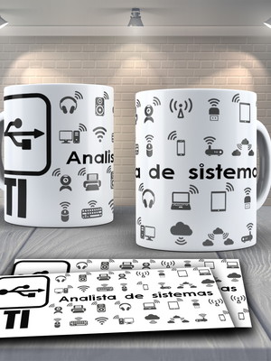 Caneca personalizada analista de sistemas