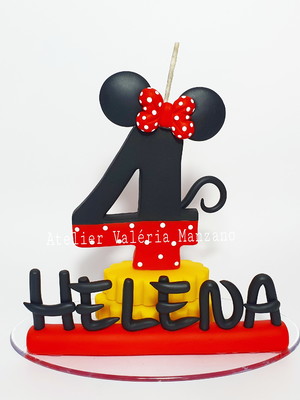 Vela personalizada minnie