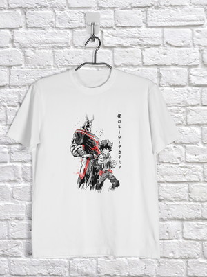 Camisa boku no hero - deku & lll might