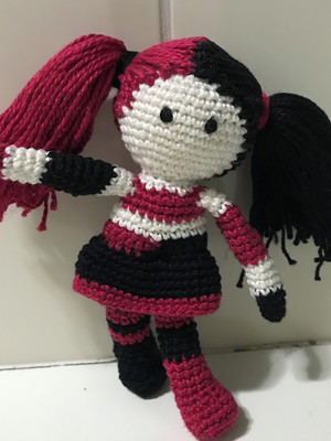 Amigurumi - arlequina - dc heroes