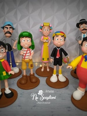 Turma do chaves em biscuit